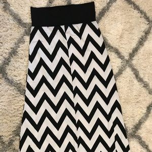 Chevron Maxi Skirt